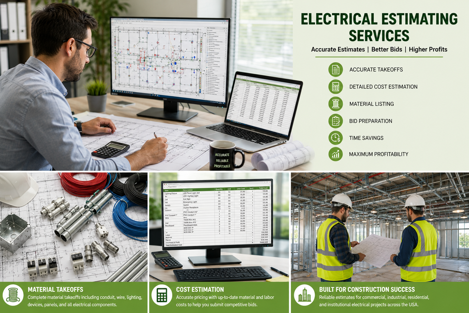 Why Professional Electrical Estimating Services Help Contractors Win More Bids